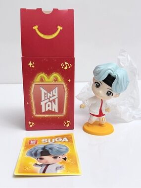 McDonald’s TinyTAN BTS Suga Happy Meal Toy Figure & Card Set Encore Edition